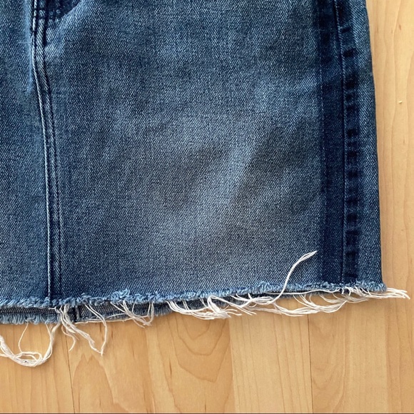 PacSun Cutoff Denim Mini Skirt Size 25 - Picture 3 of 8